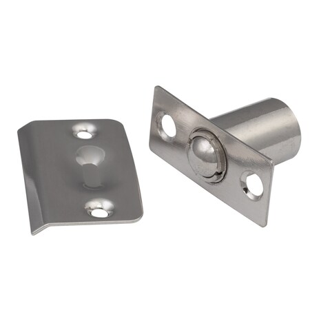 Sure-Loc Hardware Sure-Loc Hardware Ball Catch, Round Corner Mortise, Satin Nickel BC1 15